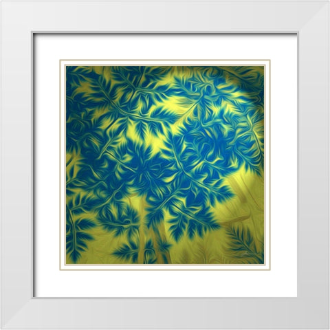 Under Brush II White Modern Wood Framed Art Print with Double Matting by Burghardt, James