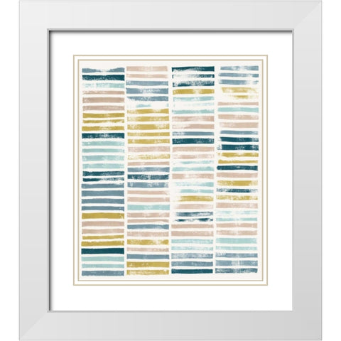 Nature Rows I White Modern Wood Framed Art Print with Double Matting by Popp, Grace