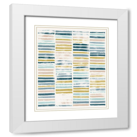 Nature Rows II White Modern Wood Framed Art Print with Double Matting by Popp, Grace