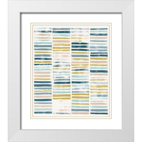 Nature Rows II White Modern Wood Framed Art Print with Double Matting by Popp, Grace