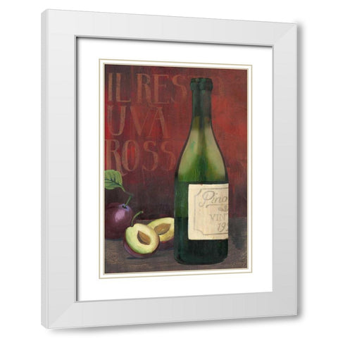 Wine Still Life II White Modern Wood Framed Art Print with Double Matting by Popp, Grace