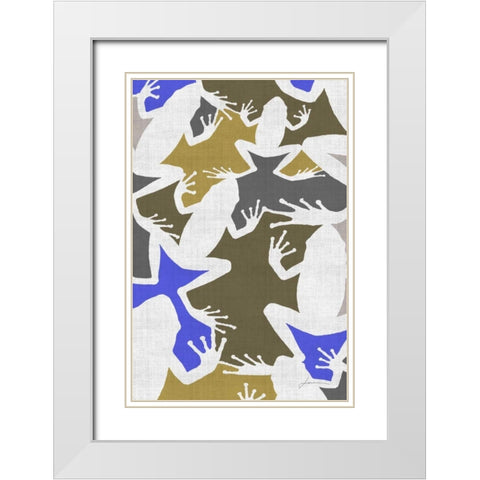 Hopper Panel II White Modern Wood Framed Art Print with Double Matting by Burghardt, James
