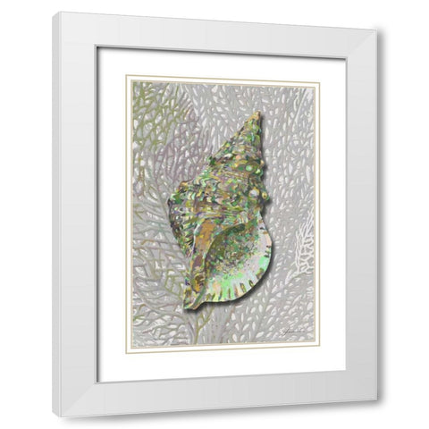 Hifi Triton II White Modern Wood Framed Art Print with Double Matting by Burghardt, James