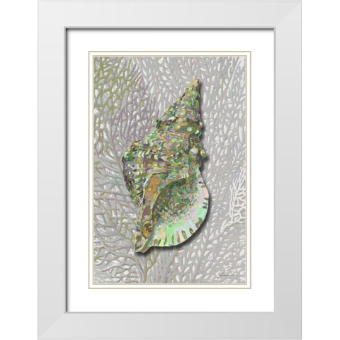 Hifi Triton II White Modern Wood Framed Art Print with Double Matting by Burghardt, James