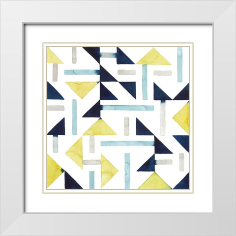 Bemused I White Modern Wood Framed Art Print with Double Matting by Popp, Grace