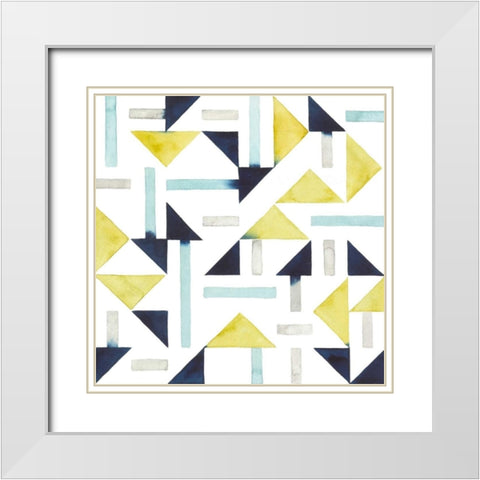 Bemused II White Modern Wood Framed Art Print with Double Matting by Popp, Grace