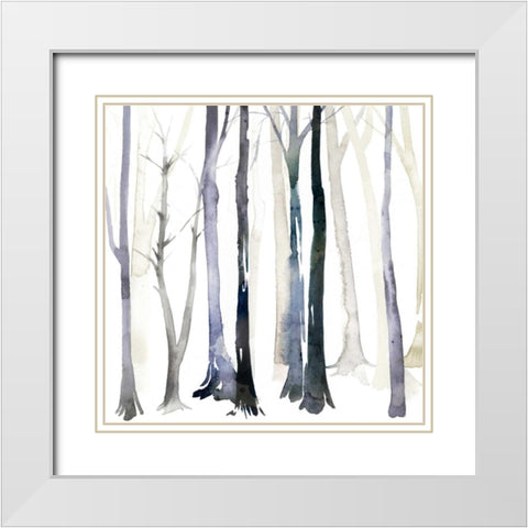 In the Forest II White Modern Wood Framed Art Print with Double Matting by Popp, Grace
