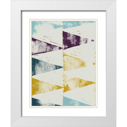Harlequin Tryst II White Modern Wood Framed Art Print with Double Matting by Popp, Grace