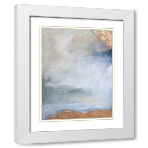 Imprint III White Modern Wood Framed Art Print with Double Matting by Contacessi, Julia