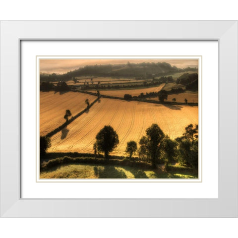 Ireland Overlook White Modern Wood Framed Art Print with Double Matting by Burchett, P.H.
