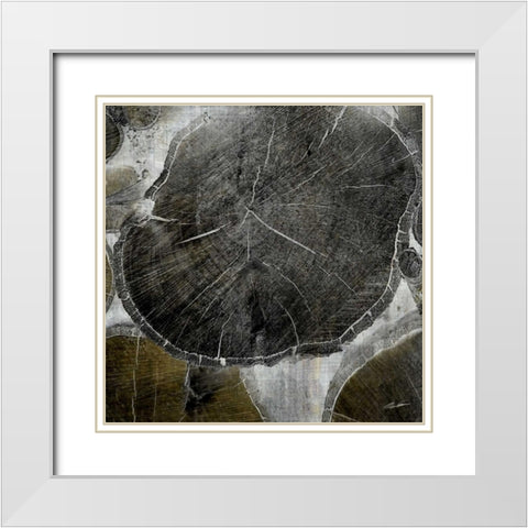 Logging IV White Modern Wood Framed Art Print with Double Matting by Butler, John