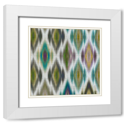 Marrakech Blue I White Modern Wood Framed Art Print with Double Matting by Butler, John