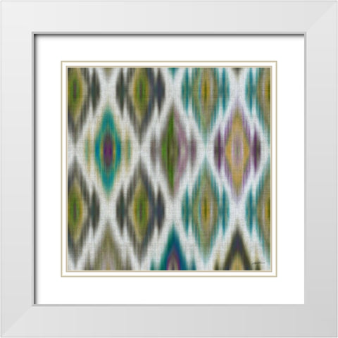 Marrakech Blue I White Modern Wood Framed Art Print with Double Matting by Butler, John
