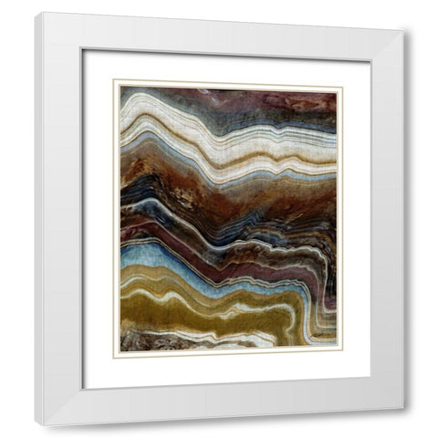Mineral Spirit I White Modern Wood Framed Art Print with Double Matting by Butler, John