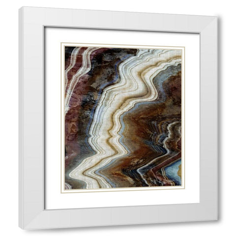 Mineral Spirit II White Modern Wood Framed Art Print with Double Matting by Butler, John