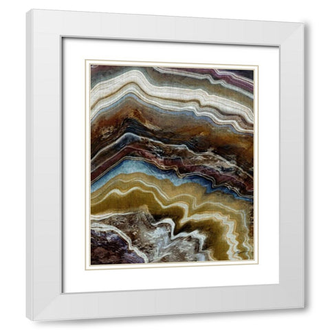 Mineral Spirit III White Modern Wood Framed Art Print with Double Matting by Butler, John