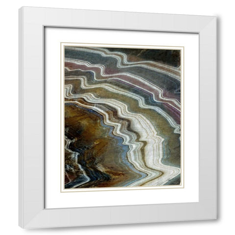 Mineral Spirit IV White Modern Wood Framed Art Print with Double Matting by Butler, John