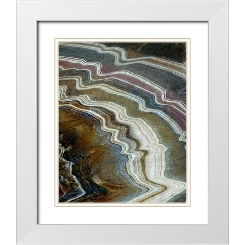Mineral Spirit IV White Modern Wood Framed Art Print with Double Matting by Butler, John