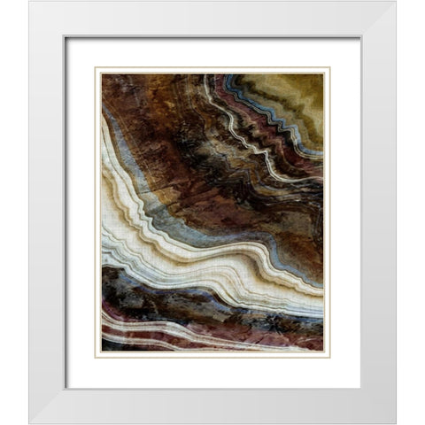 Mineral Spirit V White Modern Wood Framed Art Print with Double Matting by Butler, John