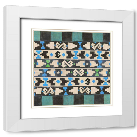 Kuba Kuba II White Modern Wood Framed Art Print with Double Matting by Butler, John