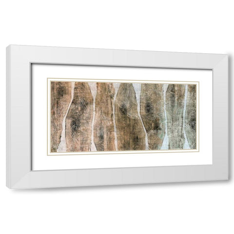 Live Edge II White Modern Wood Framed Art Print with Double Matting by Butler, John