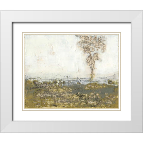 Rustic Tundra I White Modern Wood Framed Art Print with Double Matting by Goldberger, Jennifer