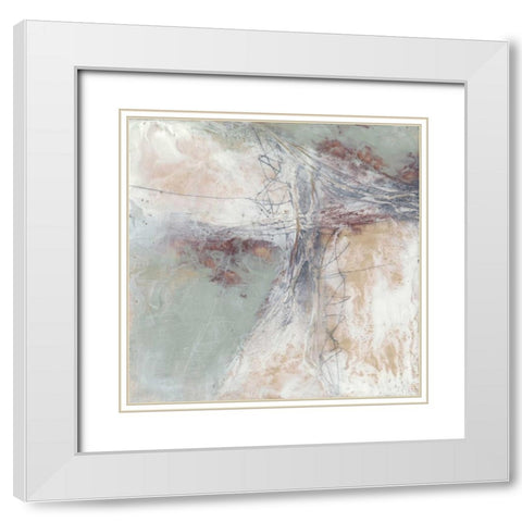 Tension and Connection II White Modern Wood Framed Art Print with Double Matting by Goldberger, Jennifer