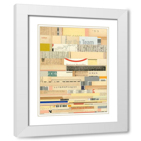 True I White Modern Wood Framed Art Print with Double Matting by Galapon, Nikki