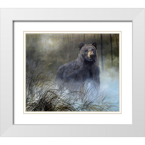 Misty Wild III White Modern Wood Framed Art Print with Double Matting by Lynnsy, B.