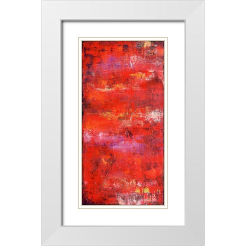Red Door II White Modern Wood Framed Art Print with Double Matting by Ashley, Erin
