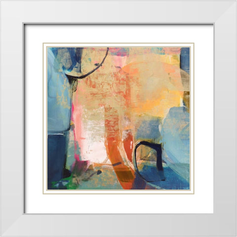 Relic II White Modern Wood Framed Art Print with Double Matting by Vision Studio