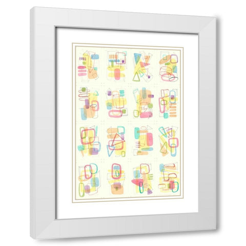 Mid Century Exploration III White Modern Wood Framed Art Print with Double Matting by Galapon, Nikki