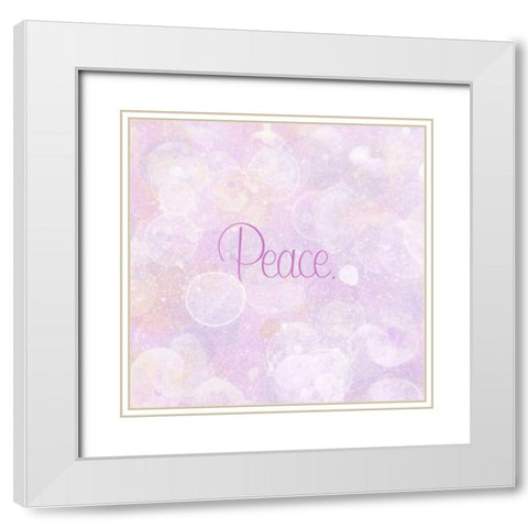 Bubble Bath IV White Modern Wood Framed Art Print with Double Matting by Studio W