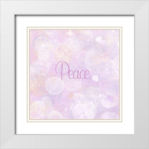 Bubble Bath IV White Modern Wood Framed Art Print with Double Matting by Studio W