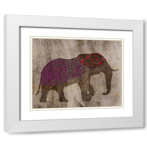Treasured Icon I White Modern Wood Framed Art Print with Double Matting by Chandler, Sharon