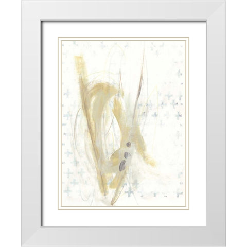Pattern Logic III White Modern Wood Framed Art Print with Double Matting by Vess, June Erica