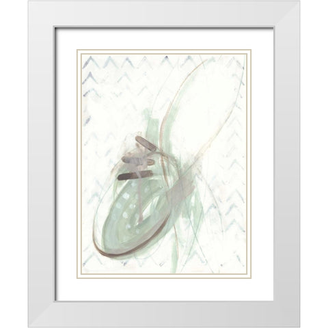 Pattern Logic IV White Modern Wood Framed Art Print with Double Matting by Vess, June Erica
