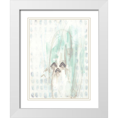 Pattern Logic V White Modern Wood Framed Art Print with Double Matting by Vess, June Erica