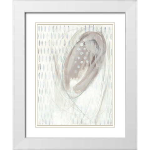 Pattern Logic VII White Modern Wood Framed Art Print with Double Matting by Vess, June Erica