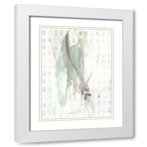 Pattern Logic VIII White Modern Wood Framed Art Print with Double Matting by Vess, June Erica