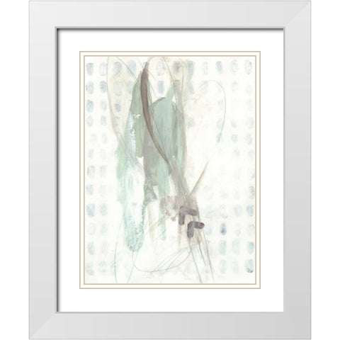 Pattern Logic VIII White Modern Wood Framed Art Print with Double Matting by Vess, June Erica
