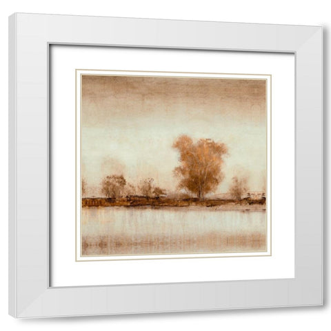 Dreamy Shore I White Modern Wood Framed Art Print with Double Matting by OToole, Tim