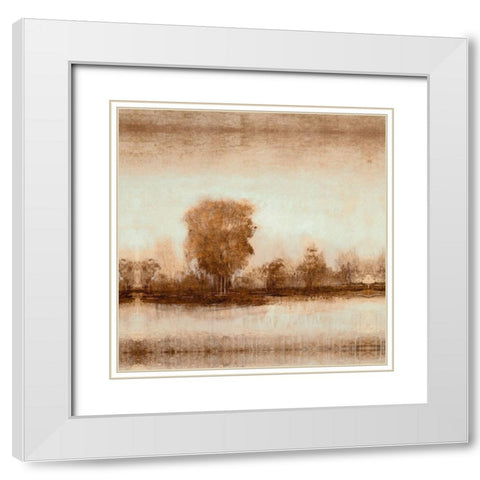 Dreamy Shore II White Modern Wood Framed Art Print with Double Matting by OToole, Tim