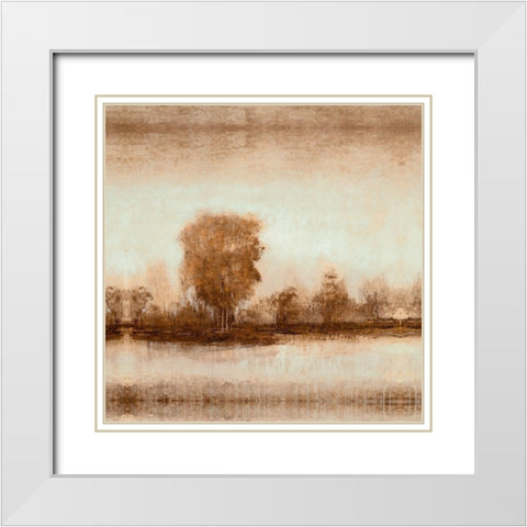 Dreamy Shore II White Modern Wood Framed Art Print with Double Matting by OToole, Tim