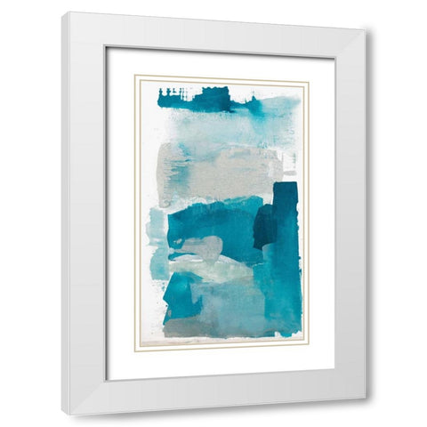 Seaglass IV White Modern Wood Framed Art Print with Double Matting by Contacessi, Julia