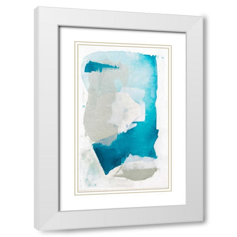 Seaglass VI White Modern Wood Framed Art Print with Double Matting by Contacessi, Julia