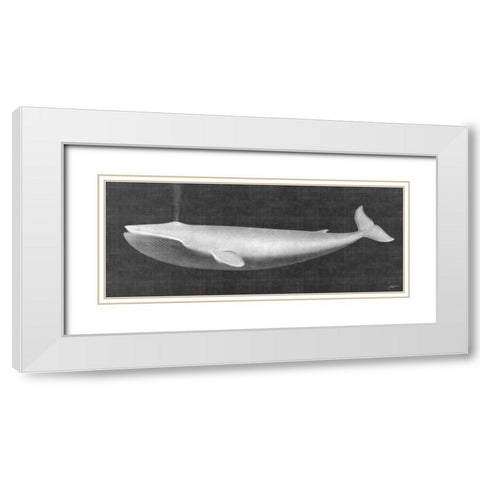 Whale Watching I White Modern Wood Framed Art Print with Double Matting by Butler, John