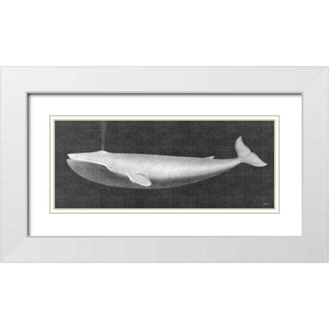 Whale Watching I White Modern Wood Framed Art Print with Double Matting by Butler, John