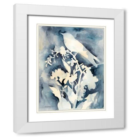 Hedgerow I White Modern Wood Framed Art Print with Double Matting by Zarris, Chariklia