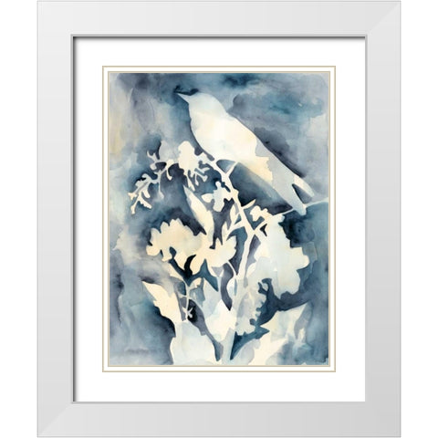 Hedgerow I White Modern Wood Framed Art Print with Double Matting by Zarris, Chariklia